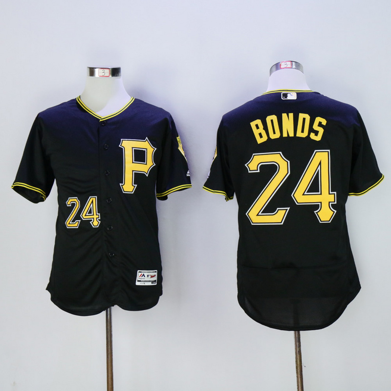 Men Pittsburgh Pirates #24 Bonds Black Elite MLB Jerseys1